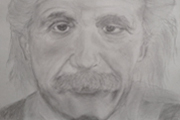Portrait Sketch of Einstein Thumbnail